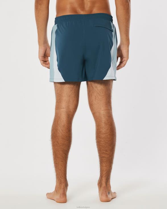 gilly hicks zwembroek 5'' blauw Heren Hollister bodems 06JX1402