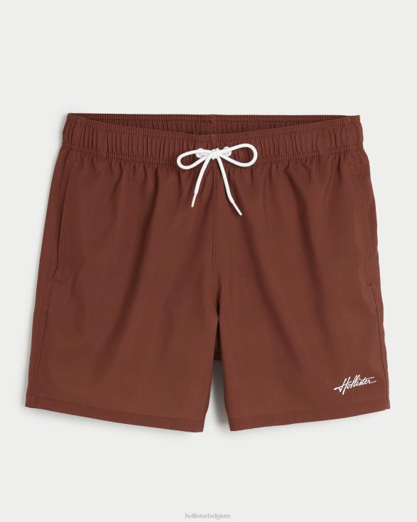 guard zwembroek 5'' donker bordeaux Heren Hollister bodems 06JX1127
