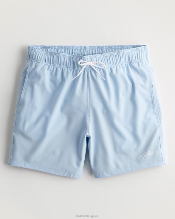guard zwembroek 5'' lichtblauw Heren Hollister bodems 06JX1109
