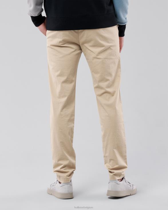 dunne chino broek licht kaki Heren Hollister bodems 06JX1158