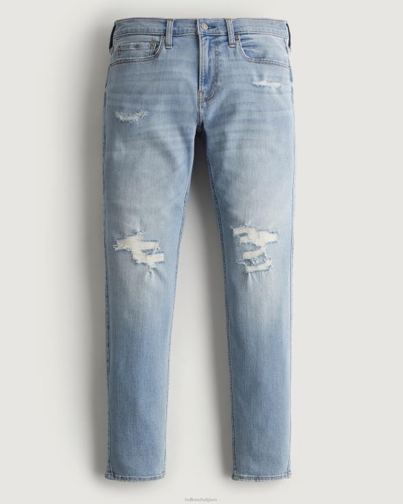 gescheurde superskinny jeans met lichte wassing gescheurde lichte wassing Heren Hollister bodems 06JX1359