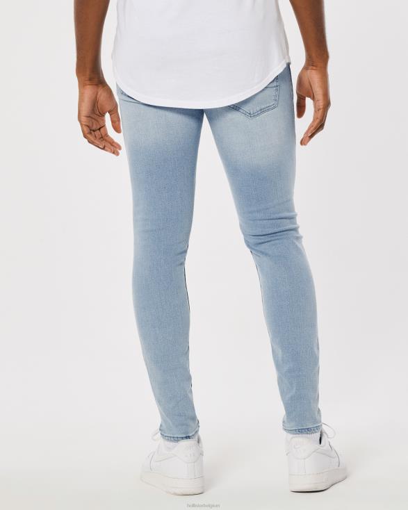 superskinny jeans lichte wassing Heren Hollister bodems 06JX1263
