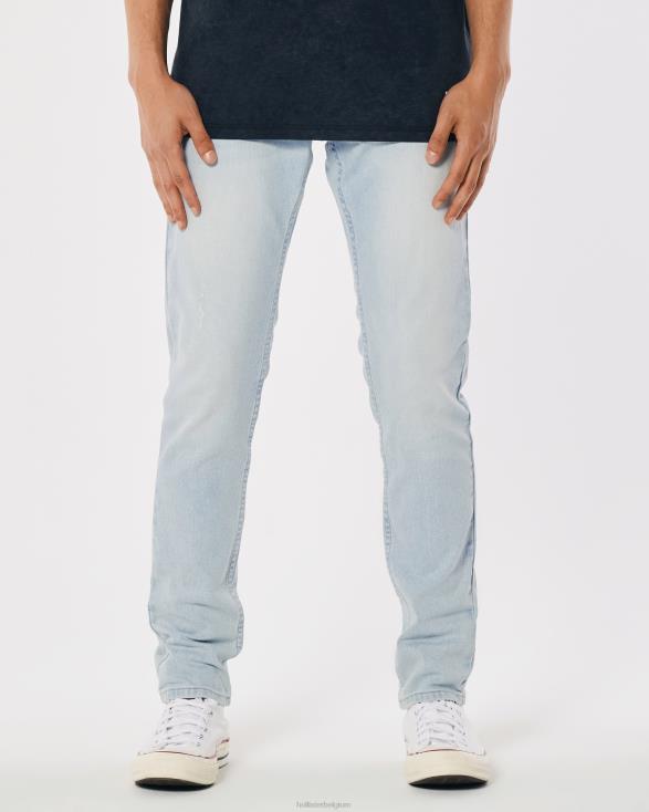 versleten skinny jeans met lichte wassing licht vernietigen Heren Hollister bodems 06JX1348