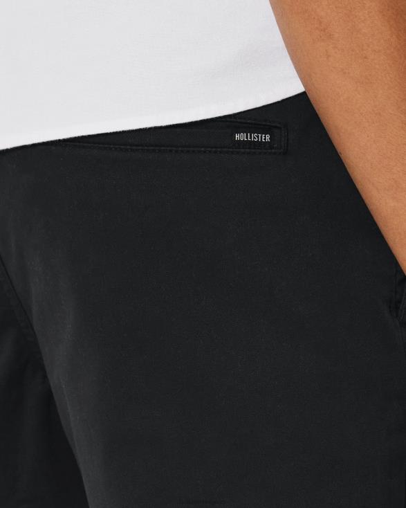 twill cargo joggingbroek 9'' licht kaki Heren Hollister bodems 06JX1387