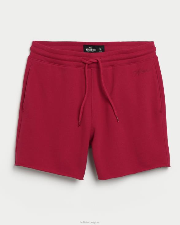 badstof fleece short 5'' rood Heren Hollister bodems 06JX1212