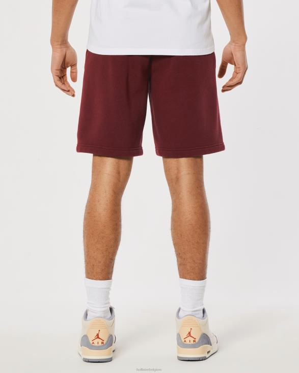 fleece short met logo 9'' bordeaux Heren Hollister bodems 06JX1327