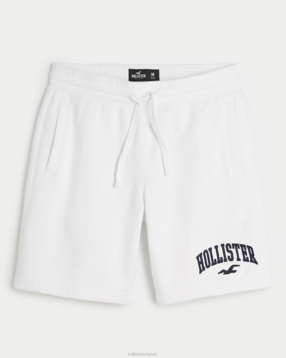 fleece short met logo 9'' wit Heren Hollister bodems 06JX1337