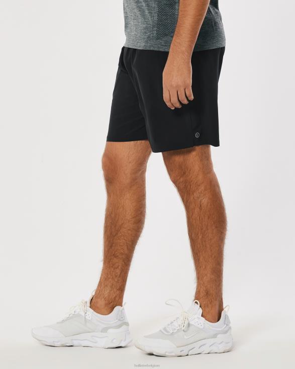 gilly hicks actieve korte broek 7'' zwart Heren Hollister bodems 06JX1215
