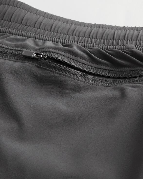 gilly hicks active gevoerde short 5'' grijs Heren Hollister bodems 06JX1237