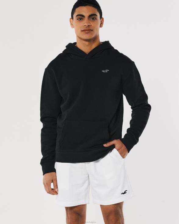 logo icon badstof fleece short 7'' wit Heren Hollister bodems 06JX1258