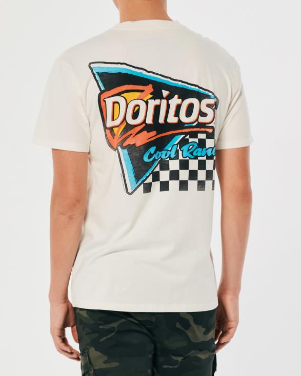 relaxed doritos cool ranch grafisch T-shirt gebroken wit-doritos Heren Hollister toppen 06JX1007