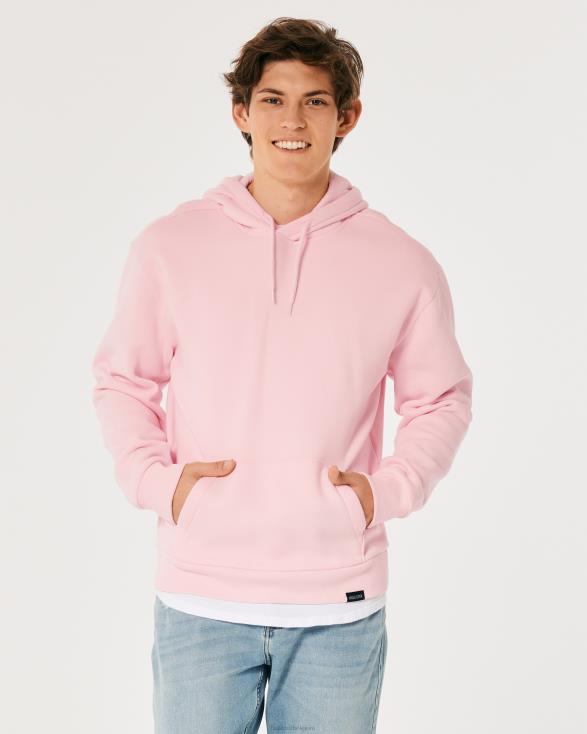 relaxte hoodie roze Heren Hollister toppen 06JX1020