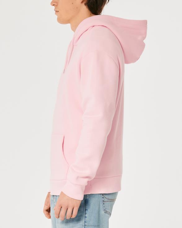 relaxte hoodie roze Heren Hollister toppen 06JX1020