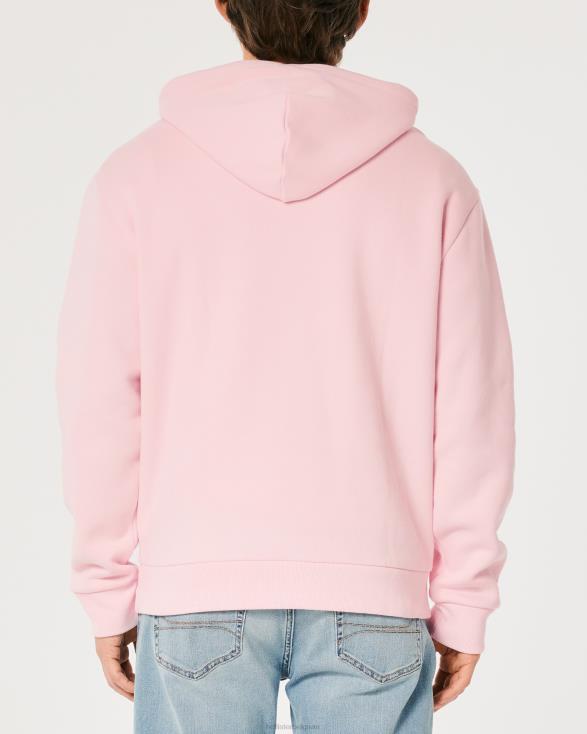 relaxte hoodie roze Heren Hollister toppen 06JX1020