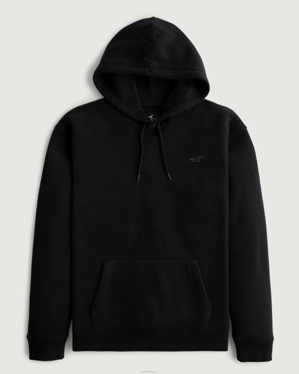 feel good icoon hoodie zwart Heren Hollister toppen 06JX892