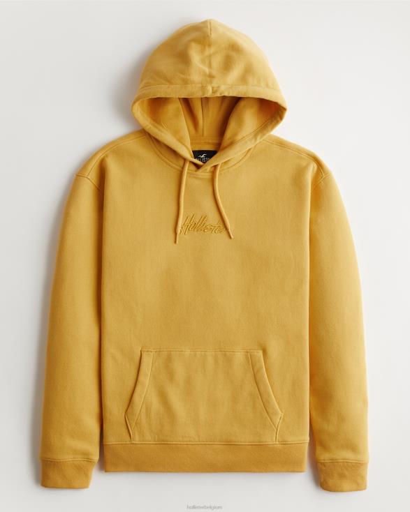 hoodie met kenmerkend logo geel Heren Hollister toppen 06JX872