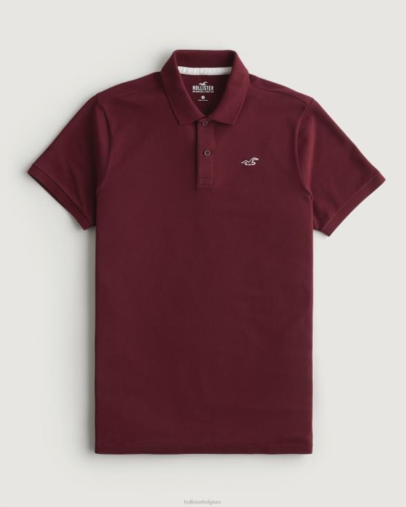 logo icoon polo bordeaux Heren Hollister toppen 06JX1075