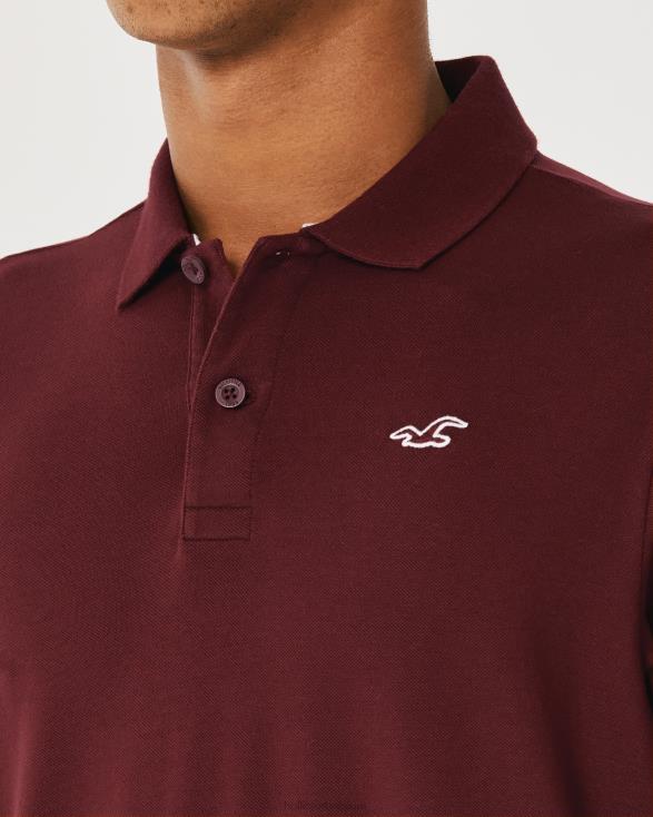 logo icoon polo bordeaux Heren Hollister toppen 06JX1075