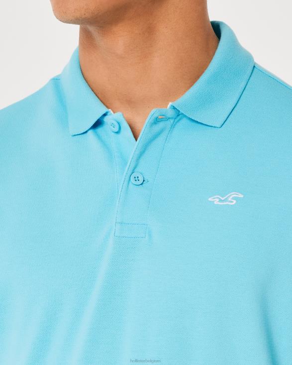 logo icoon polo turkoois Heren Hollister toppen 06JX1029