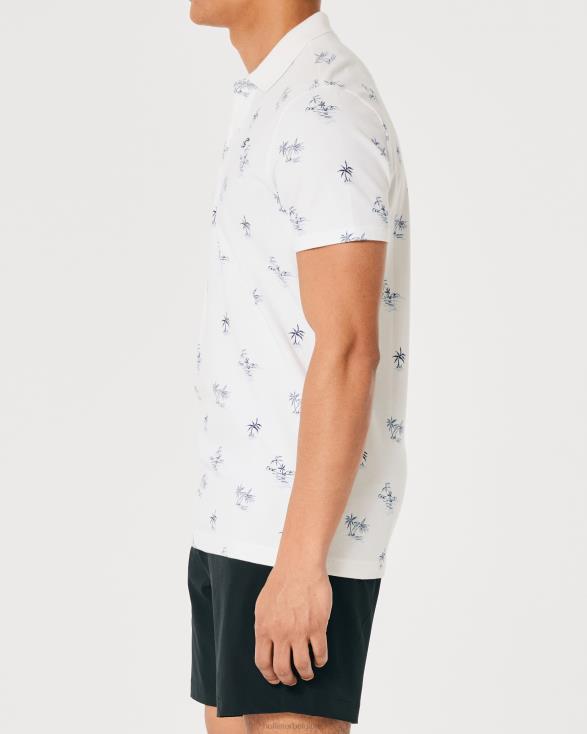 logo pictogram patroon polo wit patroon Heren Hollister toppen 06JX1003