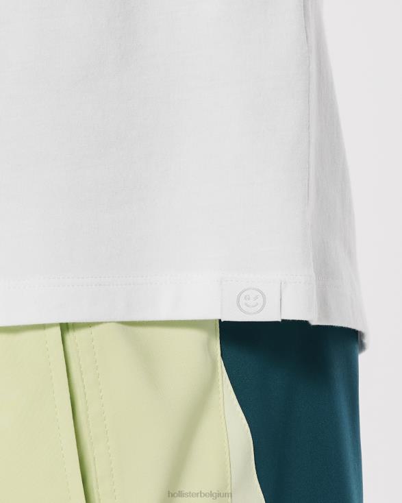 gilly hicks active essentials spiertank wit Heren Hollister toppen 06JX1065