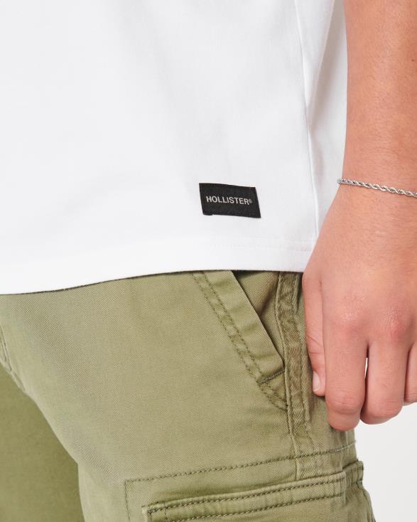 ontspannen verkoelend T-shirt donker grijs Heren Hollister toppen 06JX838