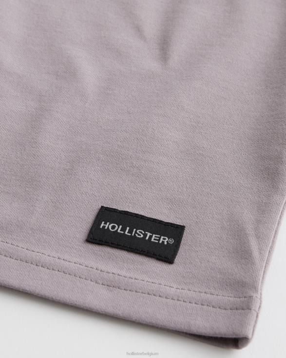 ontspannen verkoelend T-shirt paars Heren Hollister toppen 06JX950