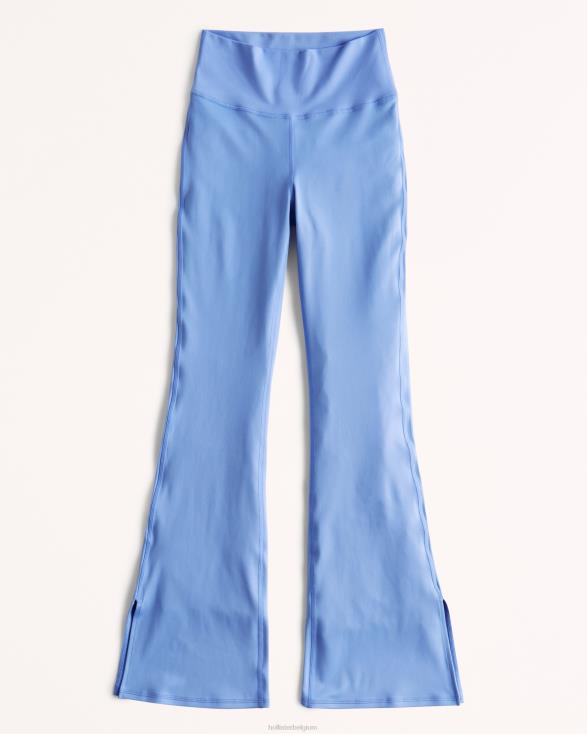 Gilly Hicks Active Recharge high-rise kick flare broek met splitzoom blauw vrouwen Hollister bodems 06JX747