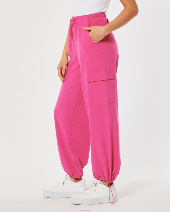 gilly hicks active halfhoge parachutebroek donker roze vrouwen Hollister bodems 06JX764