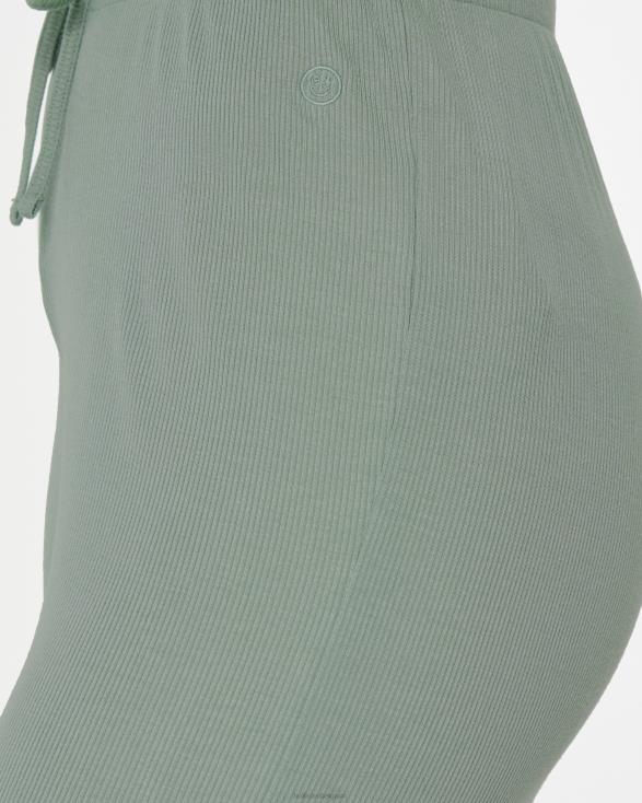 gilly hicks jersey geribbelde slaapbroek met wijde pijpen licht groen vrouwen Hollister bodems 06JX709