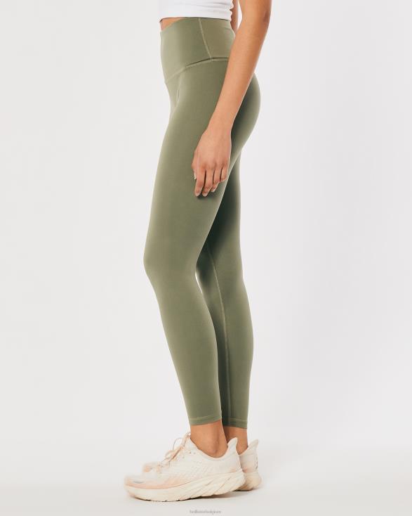 Gilly Hicks Active Recharge 7/8 legging met hoge taille olijfgroen vrouwen Hollister bodems 06JX737