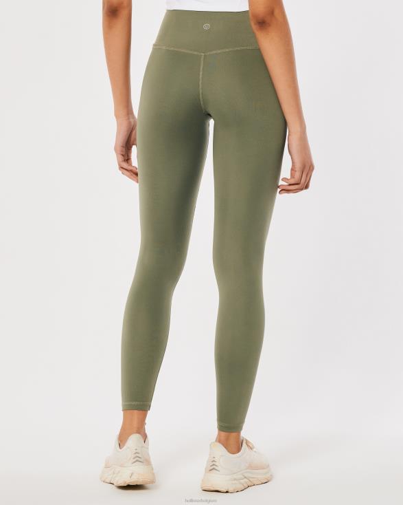 Gilly Hicks Active Recharge 7/8 legging met hoge taille olijfgroen vrouwen Hollister bodems 06JX737