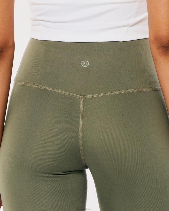 Gilly Hicks Active Recharge 7/8 legging met hoge taille olijfgroen vrouwen Hollister bodems 06JX737