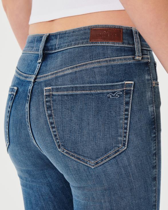 superskinny jeans met medium wassing en hoge taille medium wassen vrouwen Hollister bodems 06JX566