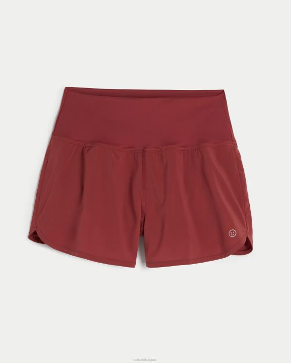 gilly hicks actieve hardloopshort paprika rood vrouwen Hollister bodems 06JX715