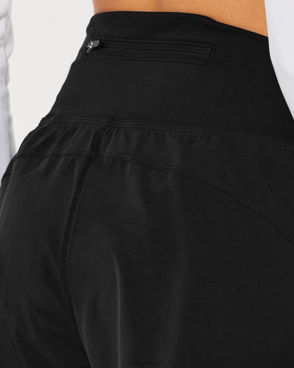 gilly hicks active gevoerde active short 3'' zwart vrouwen Hollister bodems 06JX548