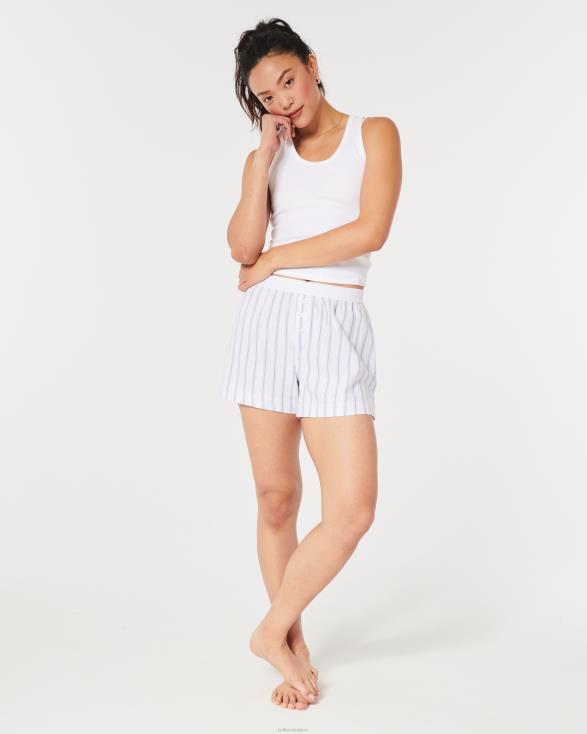 gilly hicks boksers lichtblauwe streep vrouwen Hollister bodems 06JX740