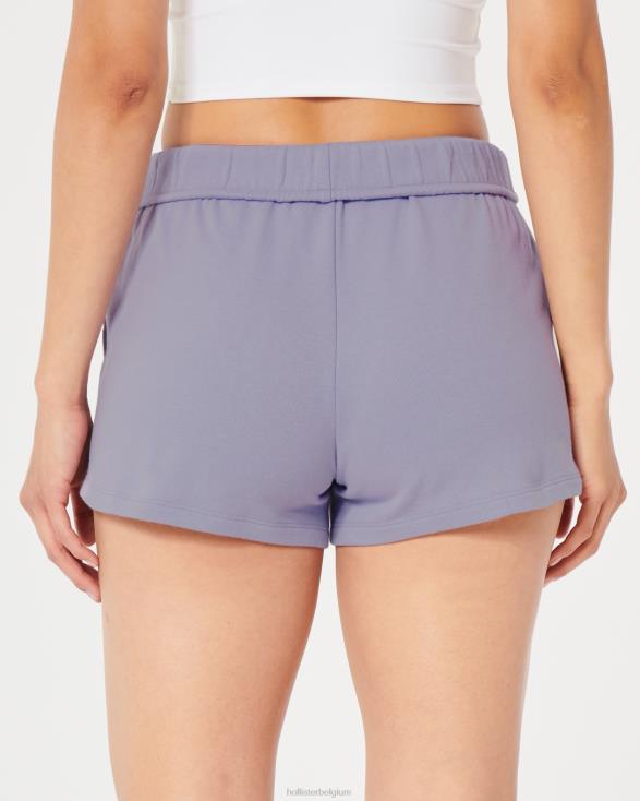 gilly hicks fleece short met rollover waist lavendel vrouwen Hollister bodems 06JX652