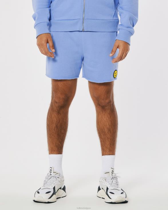 gilly hicks smile series fleece short met logo blauw vrouwen Hollister bodems 06JX1412