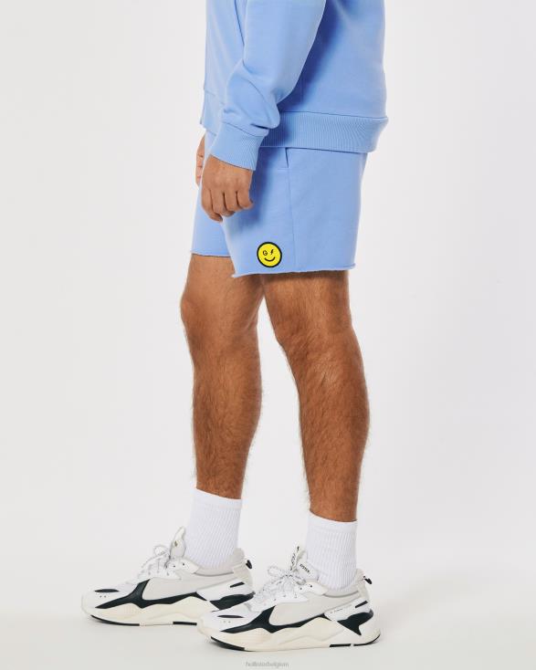 gilly hicks smile series fleece short met logo blauw vrouwen Hollister bodems 06JX1412