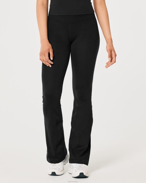 Gilly Hicks Active Recharge high-rise flare legging zwart vrouwen Hollister bodems 06JX654