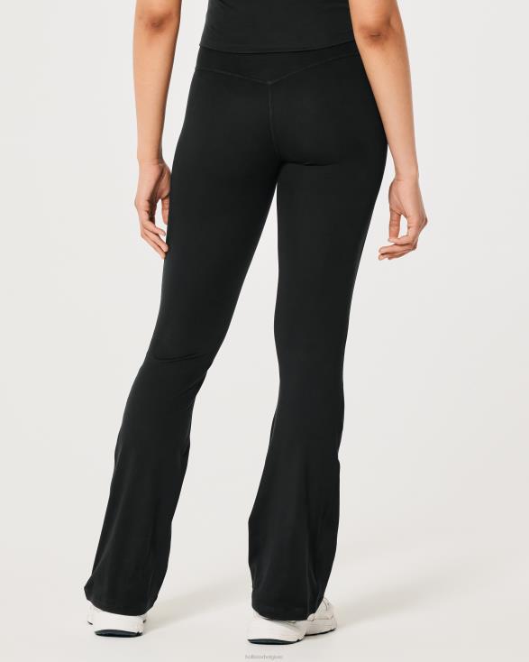 Gilly Hicks Active Recharge high-rise flare legging zwart vrouwen Hollister bodems 06JX654