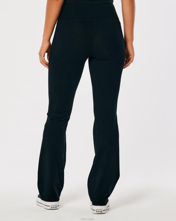 bootcut legging met ultrahoge taille zwart vrouwen Hollister bodems 06JX641