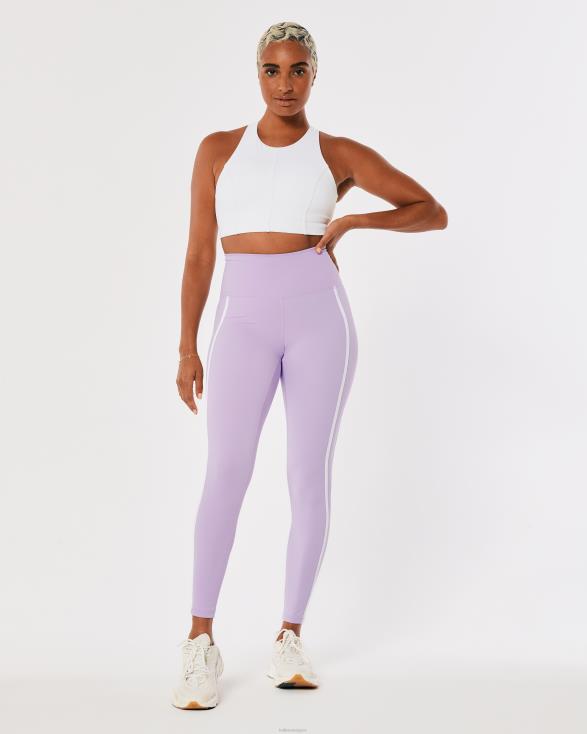 gilly hicks active energize 7/8 legging met hoge taille lichtpaarse streep vrouwen Hollister bodems 06JX774