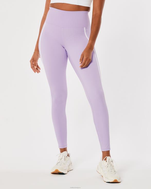 gilly hicks active energize 7/8 legging met hoge taille lichtpaarse streep vrouwen Hollister bodems 06JX774