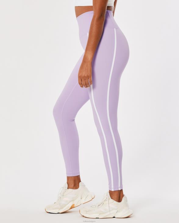 gilly hicks active energize 7/8 legging met hoge taille lichtpaarse streep vrouwen Hollister bodems 06JX774