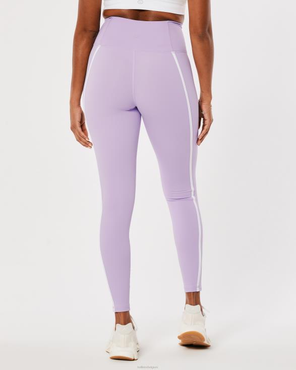 gilly hicks active energize 7/8 legging met hoge taille lichtpaarse streep vrouwen Hollister bodems 06JX774