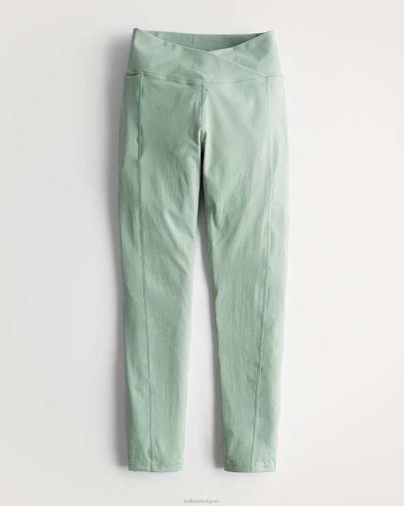 sociale toeristische legging met v-taille licht groen vrouwen Hollister bodems 06JX771