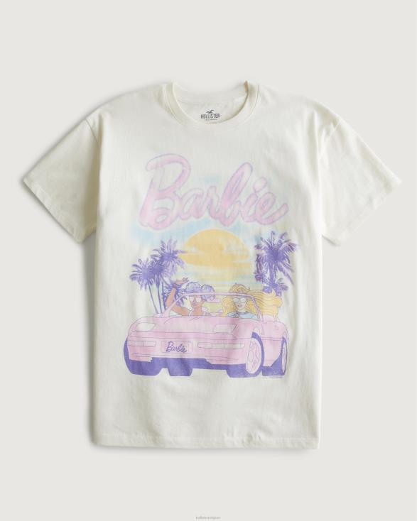 oversized T-shirt met grafische barbie-auto room vrouwen Hollister toppen 06JX2