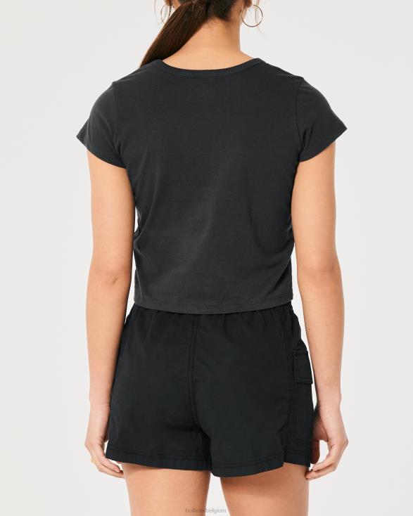 relaxed Keith Haring Art grafisch T-shirt zwart vrouwen Hollister toppen 06JX416